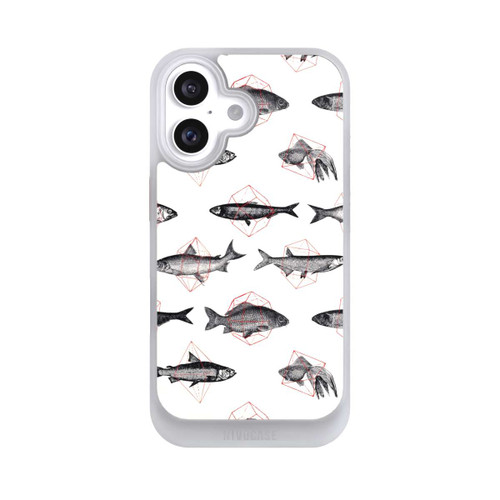Apple iPhone 16 NIVOcore Fische in Geometrie