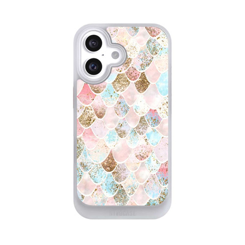 Apple iPhone 16 NIVOcore Glitzer Look Meerjungfrau Muster