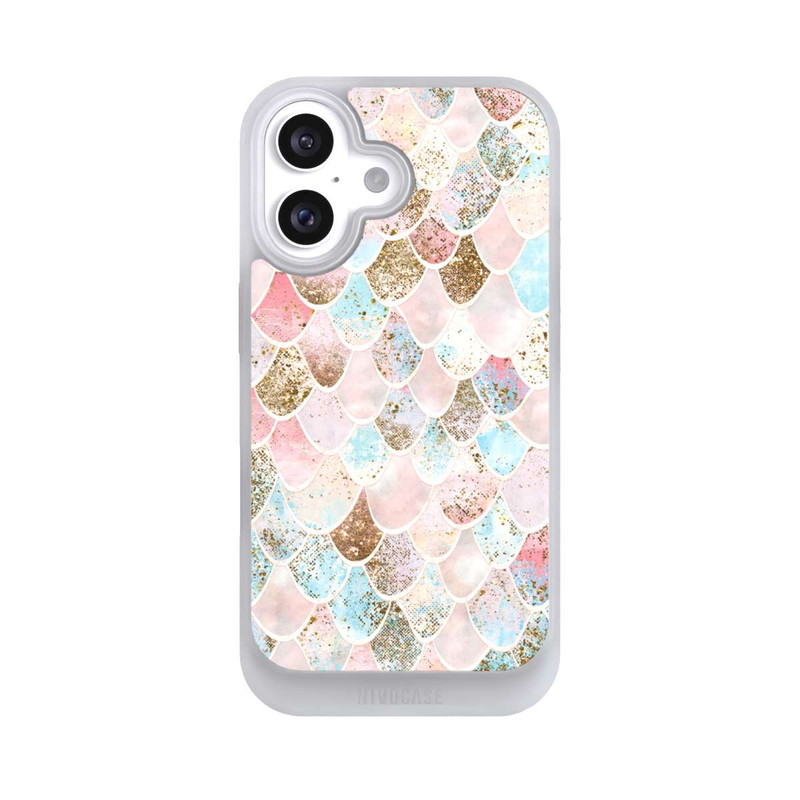 iPhone 16 NIVOcore Motif sirène à l'aspect pailleté