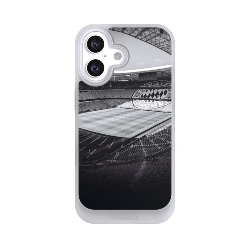 iPhone 16 NIVOcore Stadion FC Bayern - Black White