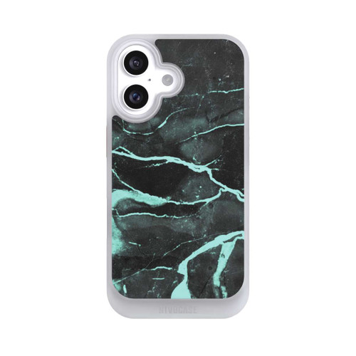 Apple iPhone 16 NIVOcore Marbre gris et bleu
