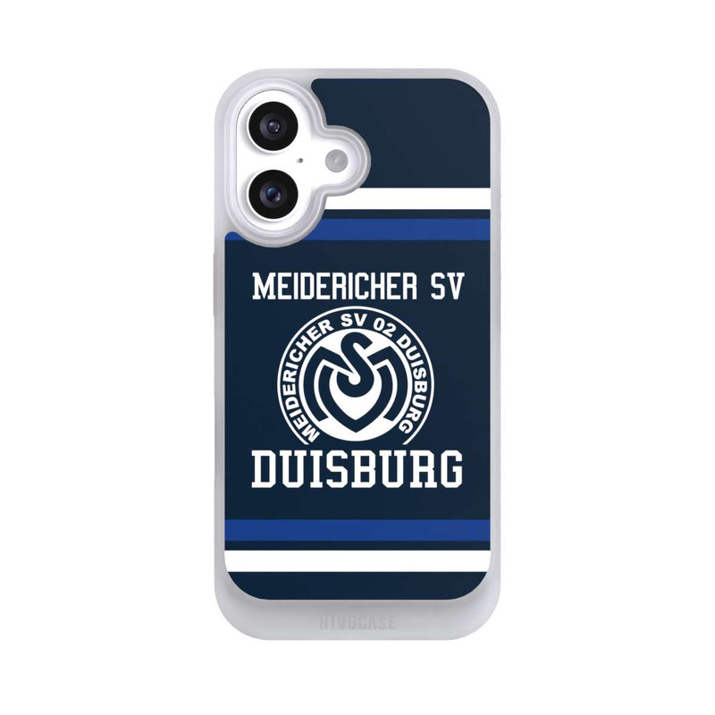 iPhone 16 NIVOcore MSV Streifen Blau