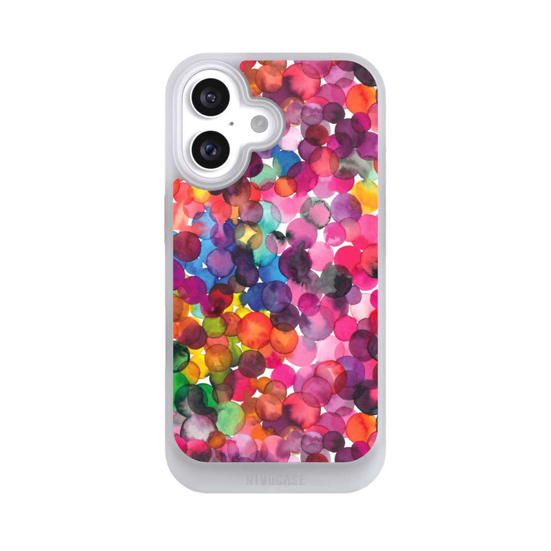 iPhone 16 NIVOcore Points aquarelle superposés