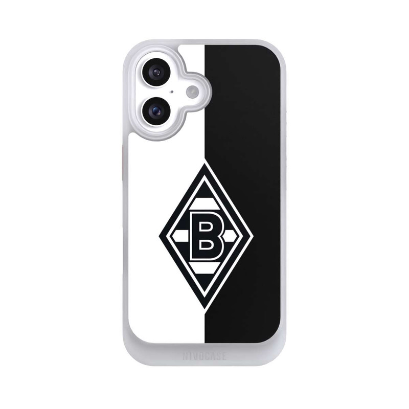 iPhone 16 NIVOcore Borussia Raute Schwarz-Weiss