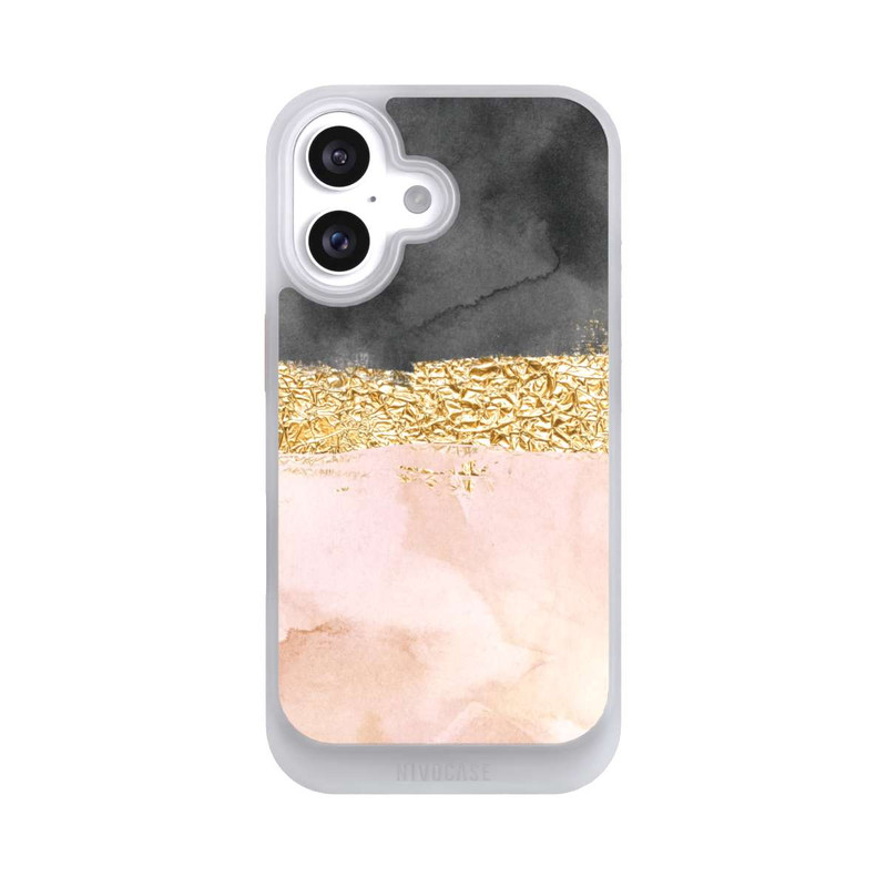 iPhone 16 NIVOcore Goldener Linien Look