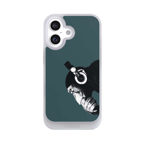 Apple iPhone 16 NIVOcore Denkender Affe Blau