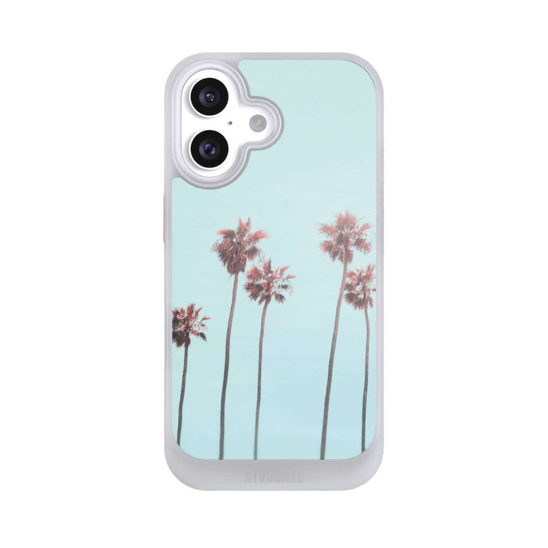 iPhone 16 NIVOcore Hellrosa Strandpalme Paradies