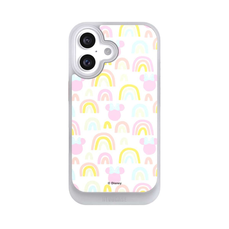 iPhone 16 NIVOcore Minnie Regenbogen Muster