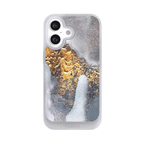 Apple iPhone 16 NIVOcore Concrete Gold Glitter Look