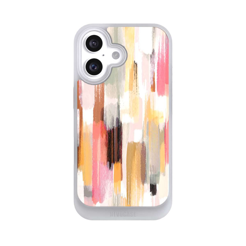 iPhone 16 NIVOcore Coups de pinceau abstraits Nuances d'automne