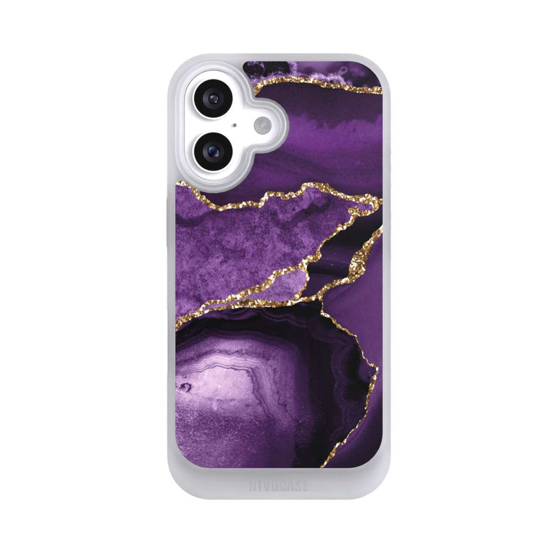 iPhone 16 NIVOcore Lila Marmor Landschaft