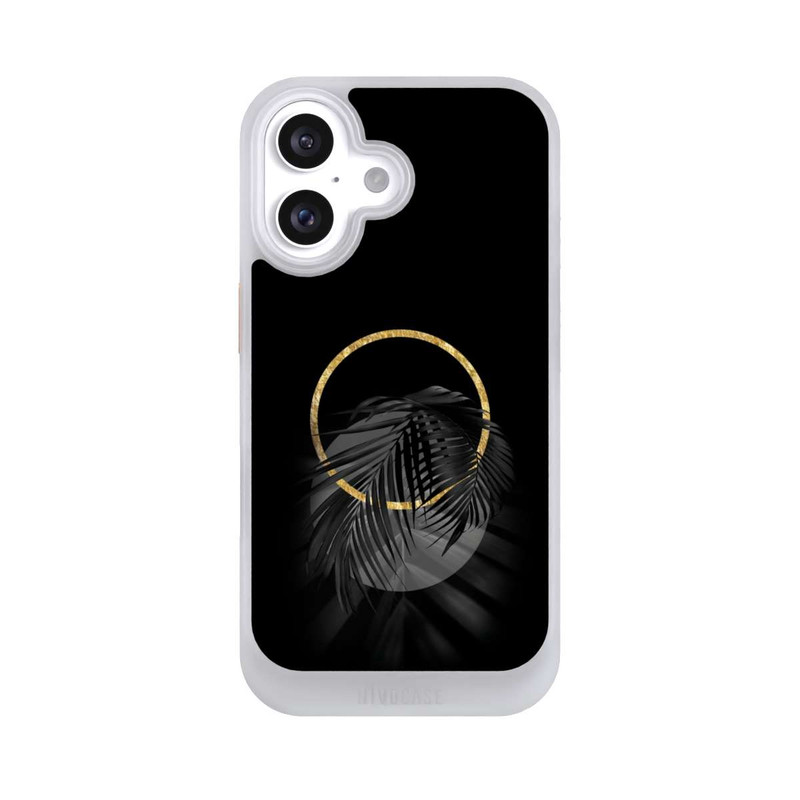 iPhone 16 NIVOcore Feuille tropicale noire