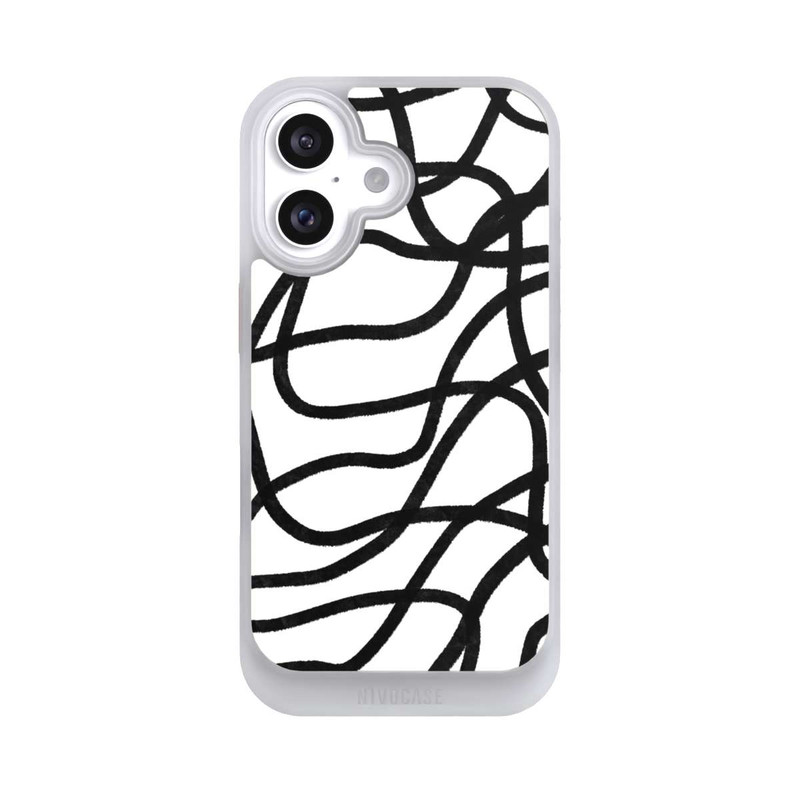 iPhone 16 NIVOcore Lignes noires