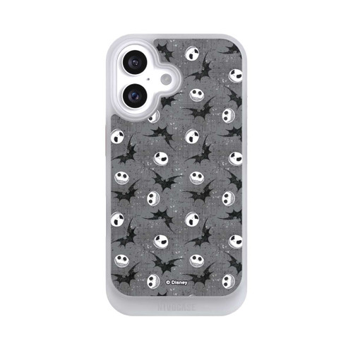 Apple iPhone 16 NIVOcore Jack Grey Pattern Tim Burtons Nightmare before Christmas