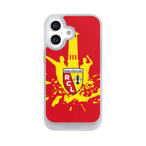 Apple iPhone 16 NIVOcore RC Lens Tour jaune sur rouge