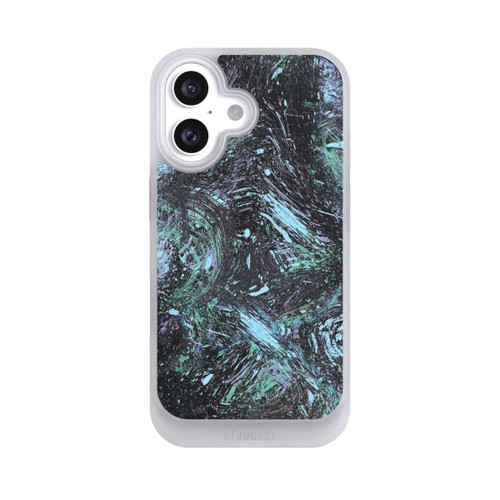 Apple iPhone 16 NIVOcore Abstrakt tropfender Staub lila