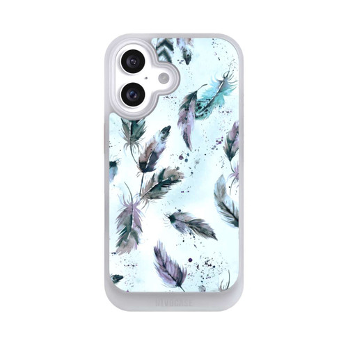 Apple iPhone 16 NIVOcore Magische Federn Sanftes Blau