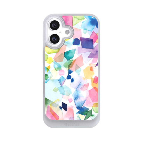 Apple iPhone 16 NIVOcore Colorful Watercolor Gems Diamonds