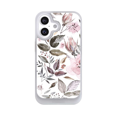 Apple iPhone 16 NIVOcore Aquarell braune Rosenblüten