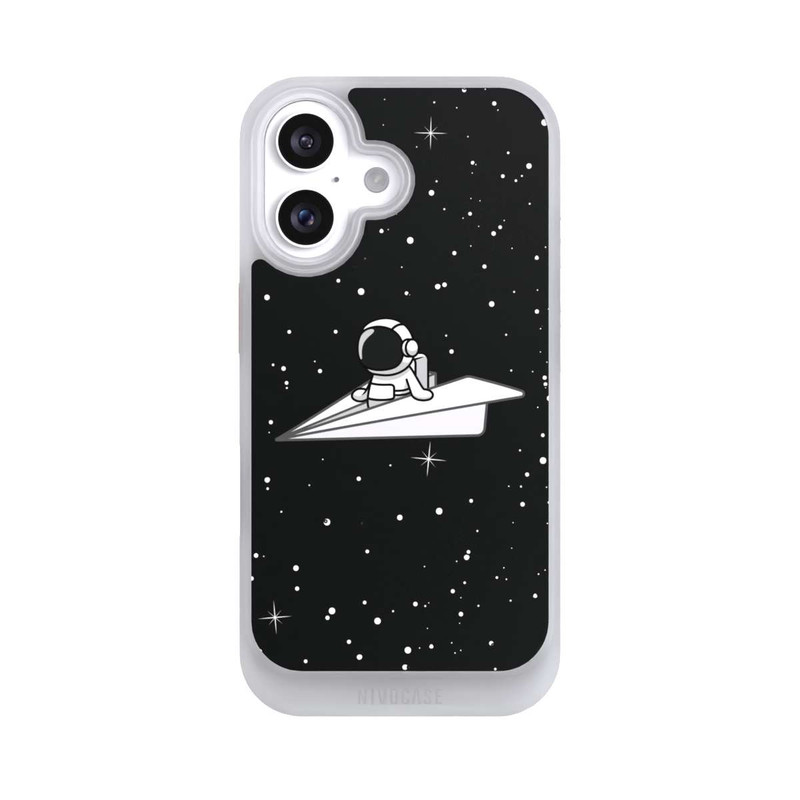 iPhone 16 NIVOcore Astronaut Paper Plane Comic