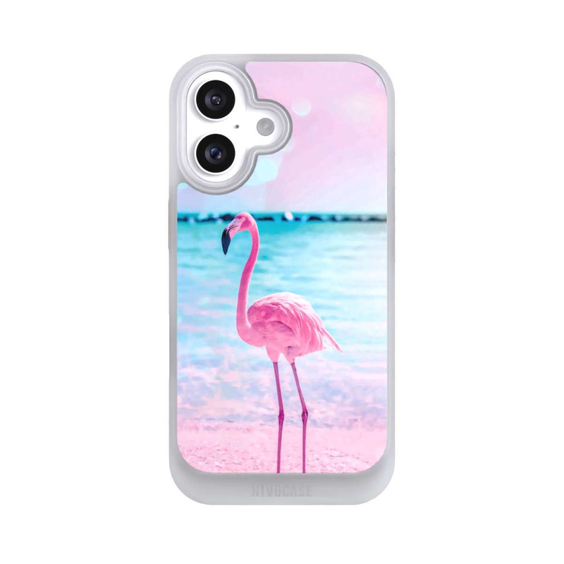 iPhone 16 NIVOcore Fantaisie Flamant Rose