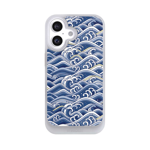 Apple iPhone 16 NIVOcore Vagues bleues kanagawa