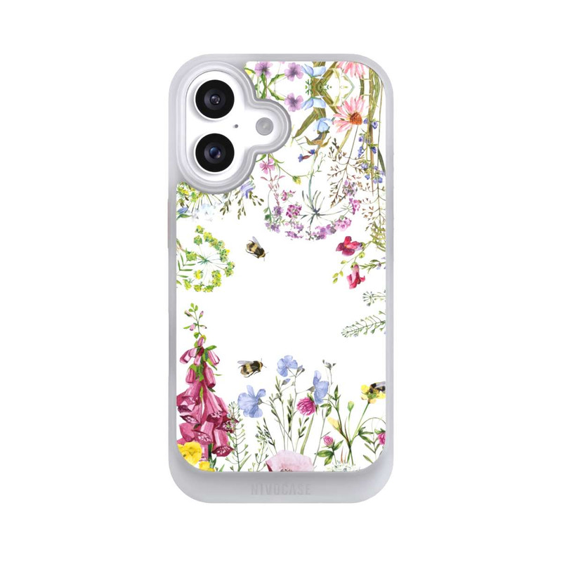 iPhone 16 NIVOcore Sommerwiese Wildblumen Rahmen
