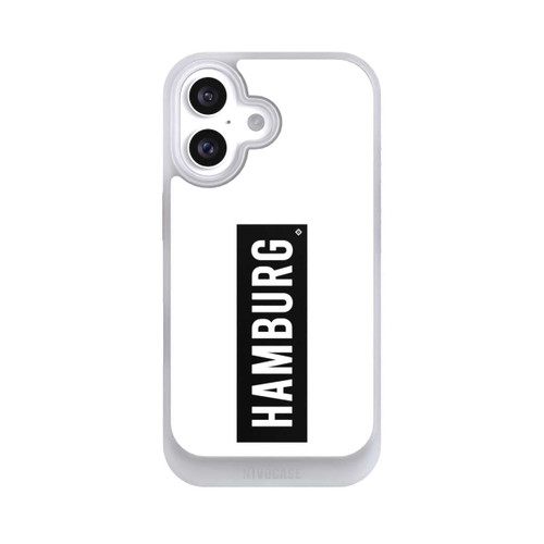 Apple iPhone 16 NIVOcore HSV Hamburg Schwarz Weiss