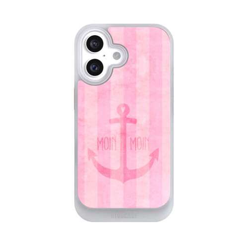 Apple iPhone 16 NIVOcore Moin Moin Stripes Pink