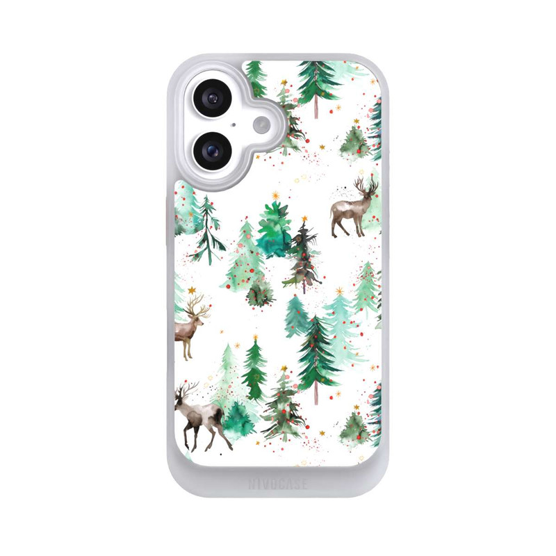 iPhone 16 NIVOcore Deers and Winter Xmas Trees