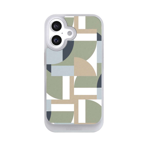 Apple iPhone 16 NIVOcore Futuristische Bauhaus Polygone Beige