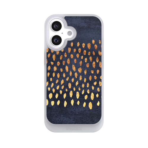 Apple iPhone 16 NIVOcore Muster Gold und Marine