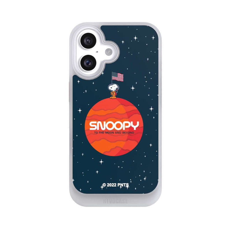 iPhone 16 NIVOcore Snoopy Weltraumreisender Orange