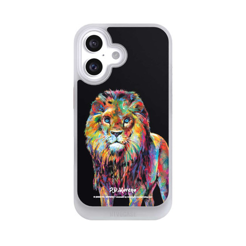 Apple iPhone 16 NIVOcore Löwe Bunte Kunst von P.D. Moreno