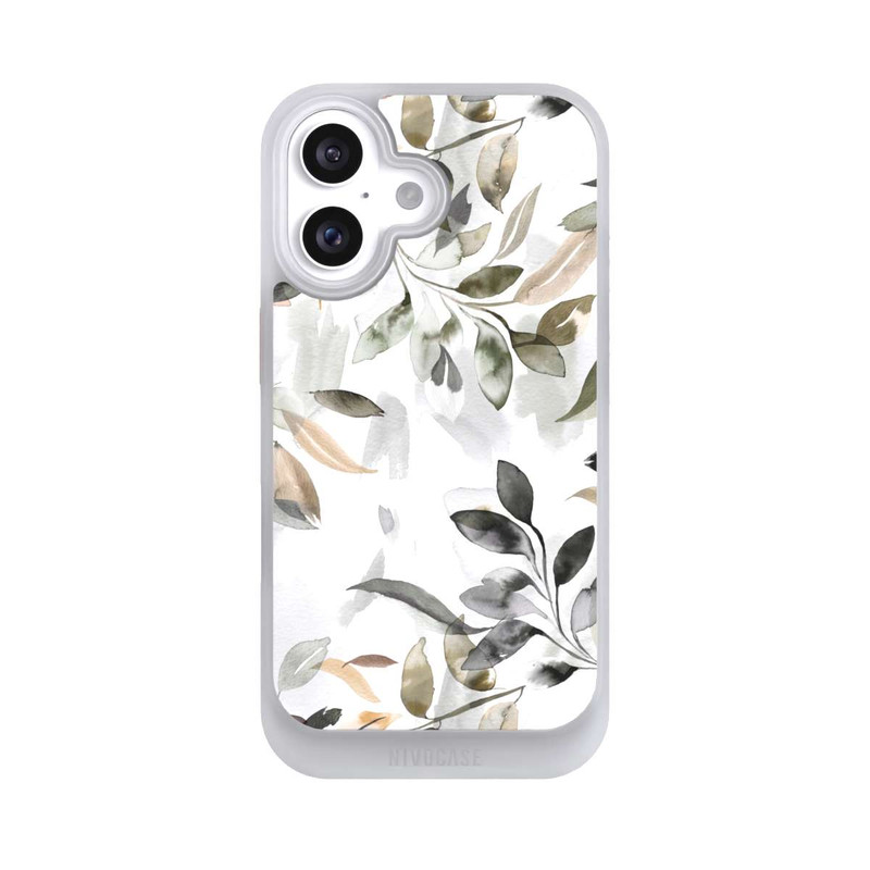 iPhone 16 NIVOcore Watercolor Neutral Leaves