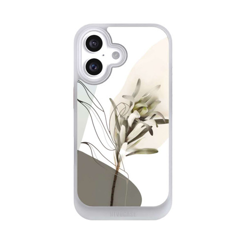 Apple iPhone 16 NIVOcore Boho Line Art Olivgrün