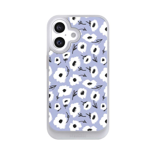 Apple iPhone 16 NIVOcore Pattern Fleurs Lilas