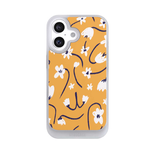 Apple iPhone 16 NIVOcore Pattern Petites Fleurs Jaunes