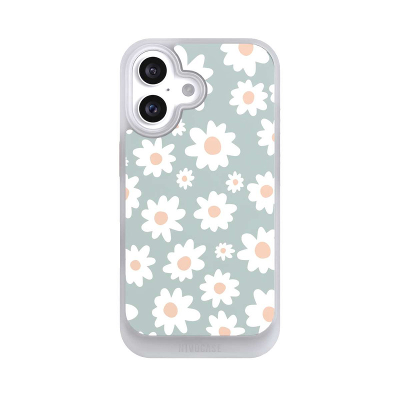 iPhone 16 NIVOcore Marguerites Pattern Vert