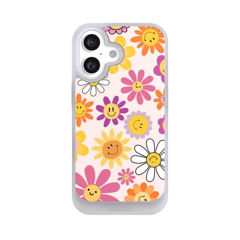 iPhone 16 NIVOcore Smiles Pink Flowers