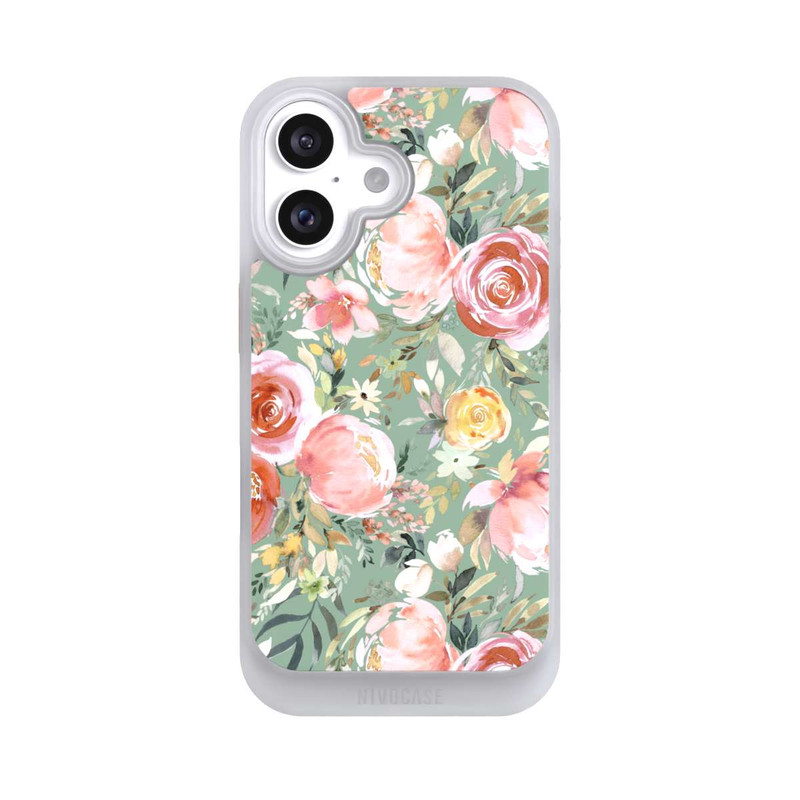 iPhone 16 NIVOcore Bouquet de Pivoines Pastelles