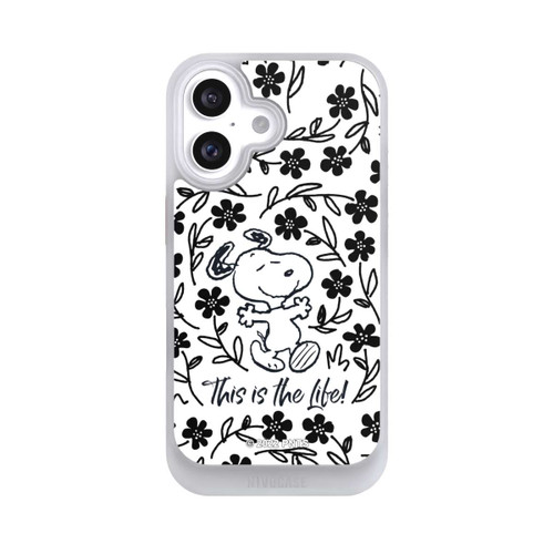 Apple iPhone 16 NIVOcore Snoopy schwarz und weiß This Is The Life