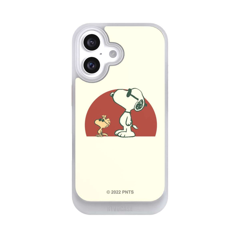 iPhone 16 NIVOcore Snoopy Woodstock weit draußen