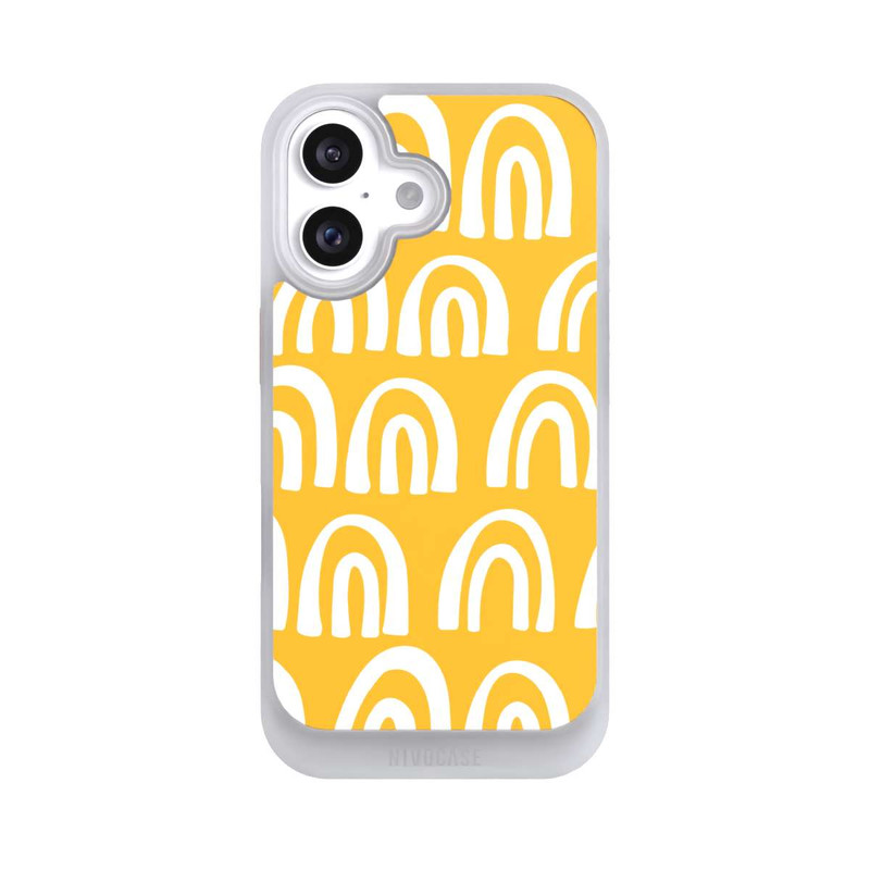 iPhone 16 NIVOcore Arcs-en-ciel Peints Jaunes