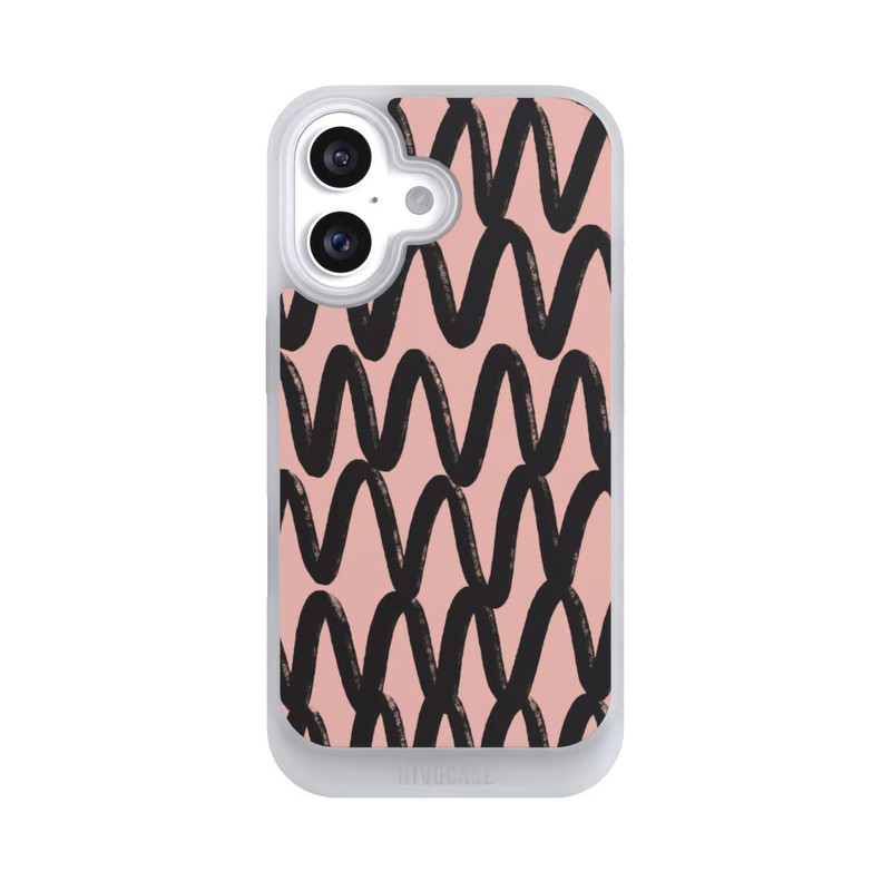 iPhone 16 NIVOcore Black Zig Zag 
