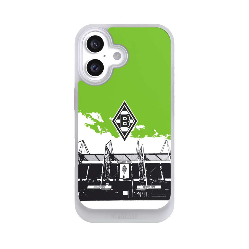 iPhone 16 NIVOcore Borussia-Park Schwarz Weiß Grün