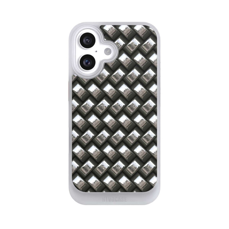 iPhone 16 NIVOcore Glamour Silver Metal