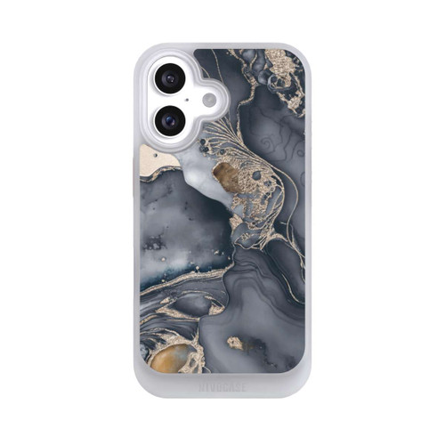 Apple iPhone 16 NIVOcore Alcohol Ink Gold Grey with AI