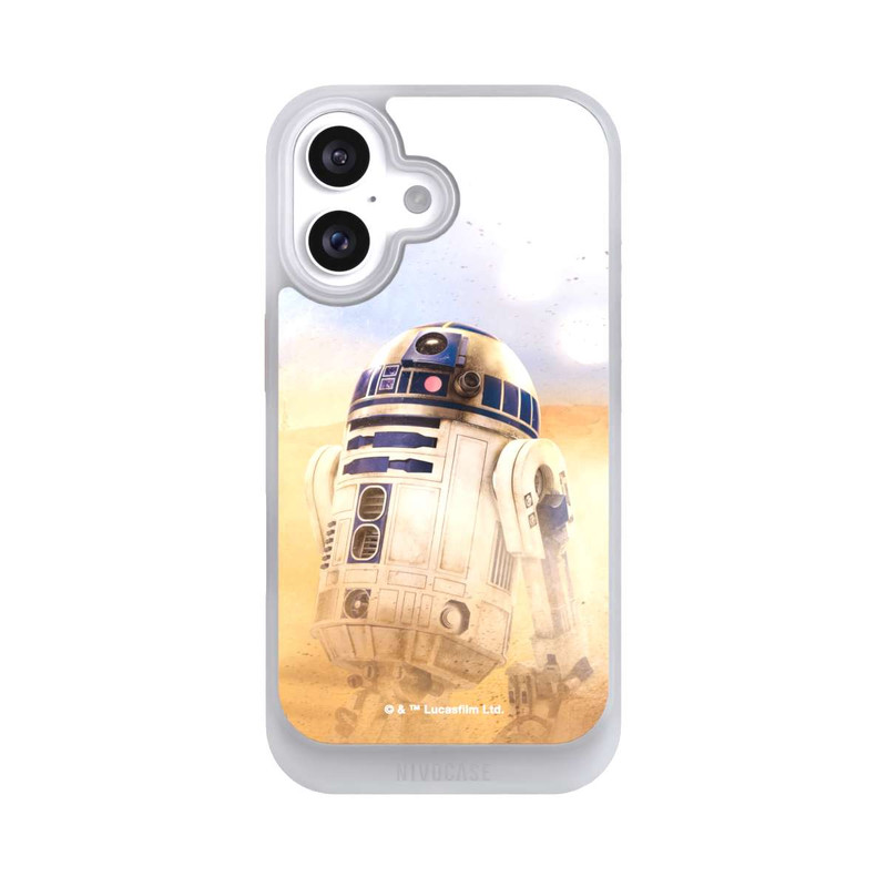 iPhone 16 NIVOcore R2D2 in der Wüste