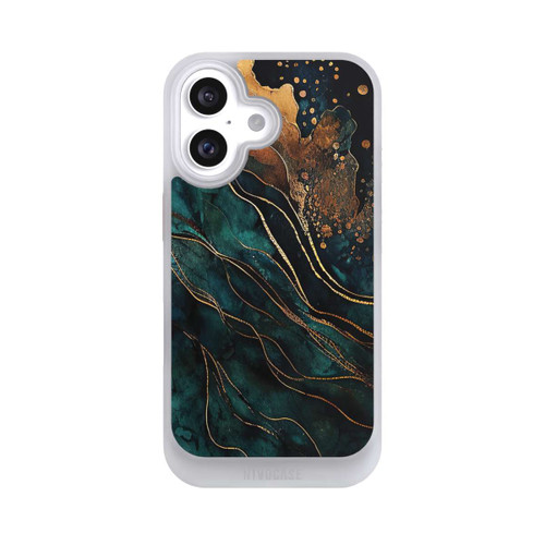 Apple iPhone 16 NIVOcore Gold und Grün